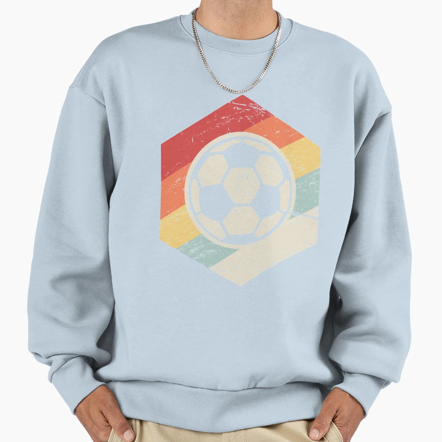 70S Soccer Coach Icon Sweatshirt - Minimalist Print Men Women - T-Shirt, Sweatshirt, Hoodie