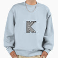 Track Letter K Black And White Sweatshirt - Minimalist Print Men Women - T-Shirt, Sweatshirt, Hoodie