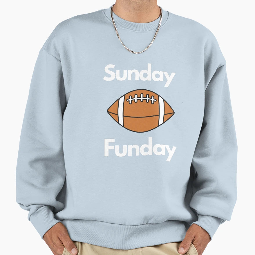 Sunday Funday Sweatshirt - Aesthetic Graphic Unisex - T-Shirt, Sweatshirt, Hoodie
