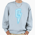 Lightning Bolt Blue Sweatshirt - Custom Art Print Unisex - T-Shirt, Sweatshirt, Hoodie