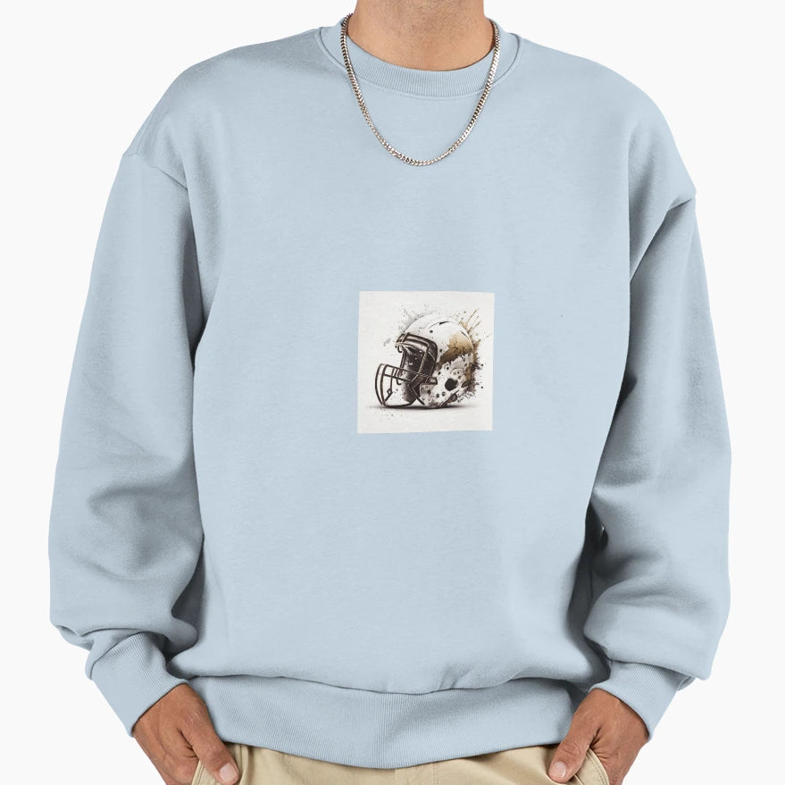 American Football Helmet Sweatshirt - Aesthetic Graphic Unisex - T-Shirt, Sweatshirt, Hoodie