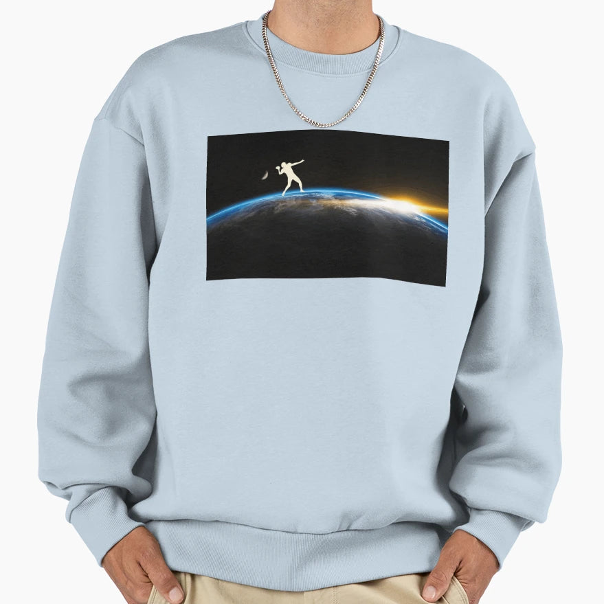Football Earth Sweatshirt - Novelty Apparel Men Women - T-Shirt, Sweatshirt, Hoodie