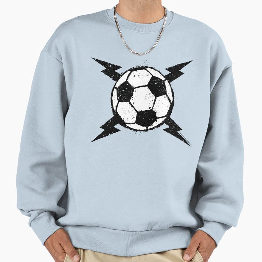 Soccer Bolts Sweatshirt - Minimalist Print Men Women - T-Shirt, Sweatshirt, Hoodie
