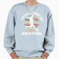 Football Legends Born October Sweatshirt - Minimalist Print for Adults - T-Shirt, Sweatshirt, Hoodie
