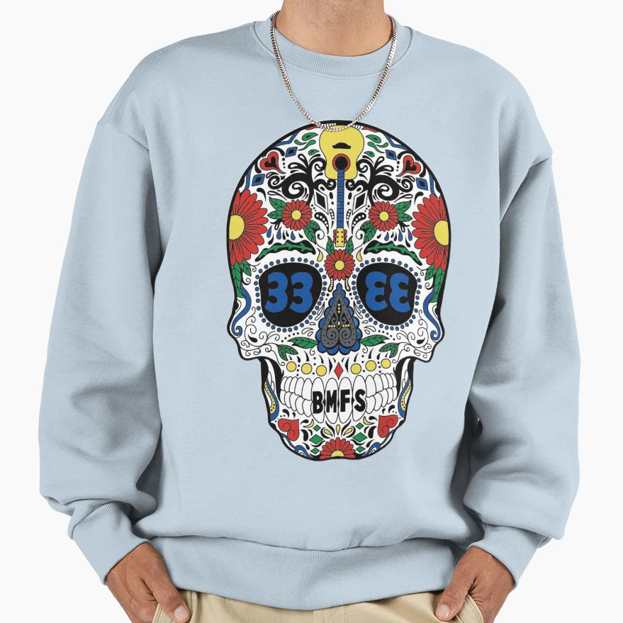 Billy Strings Sugar Skull Bmfs Sweatshirt - Minimalist Print for Adults - T-Shirt, Sweatshirt, Hoodie