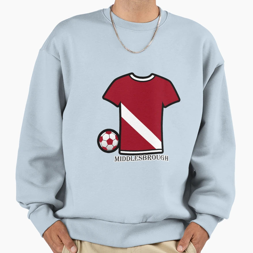 Middlesbrough Fc Sweatshirt - Custom Art Print Unisex - T-Shirt, Sweatshirt, Hoodie