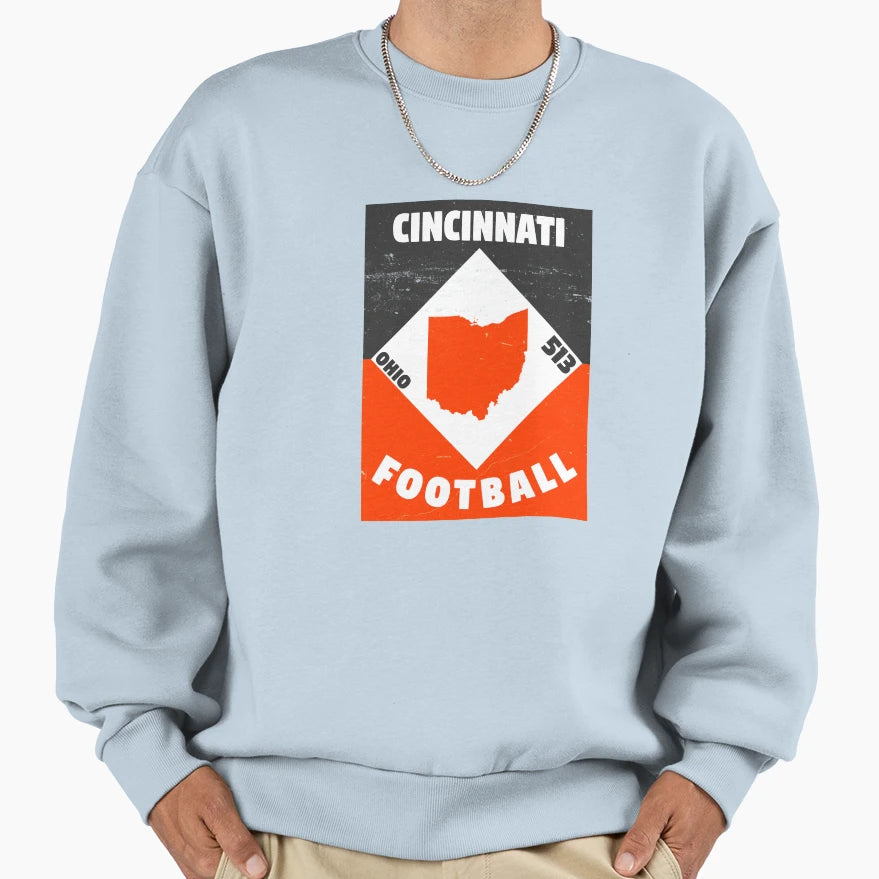 Cincinnati Football Sweatshirt - Fun Novelty Design Unisex - T-Shirt, Sweatshirt, Hoodie