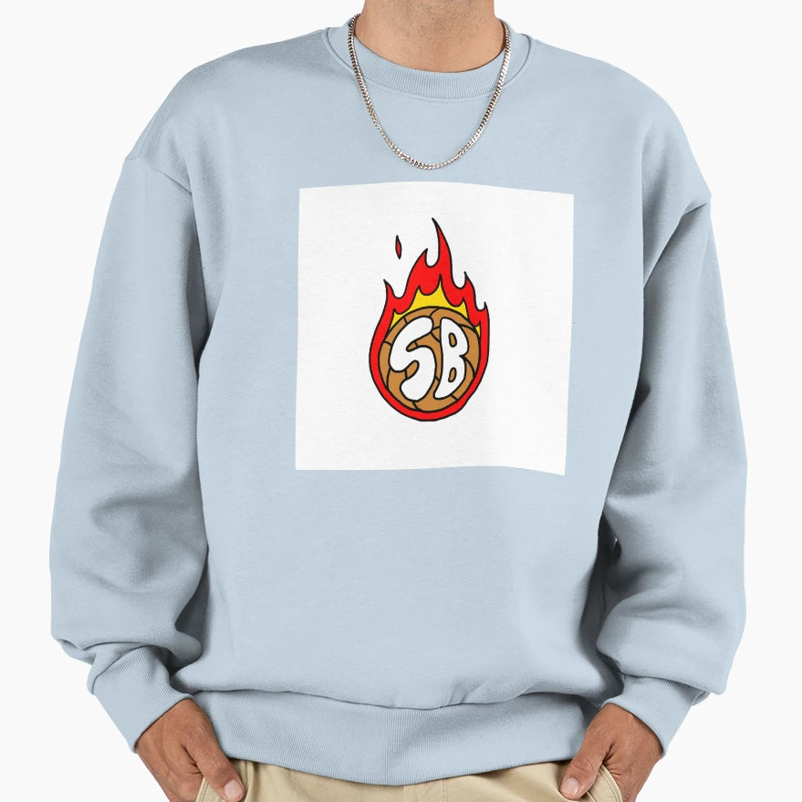Strapped Up Sb Flame Logo Sweatshirt - Trendy Graphic Unisex - T-Shirt, Sweatshirt, Hoodie