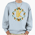 Monogram Letter K Sweatshirt - Minimalist Print Men Women - T-Shirt, Sweatshirt, Hoodie