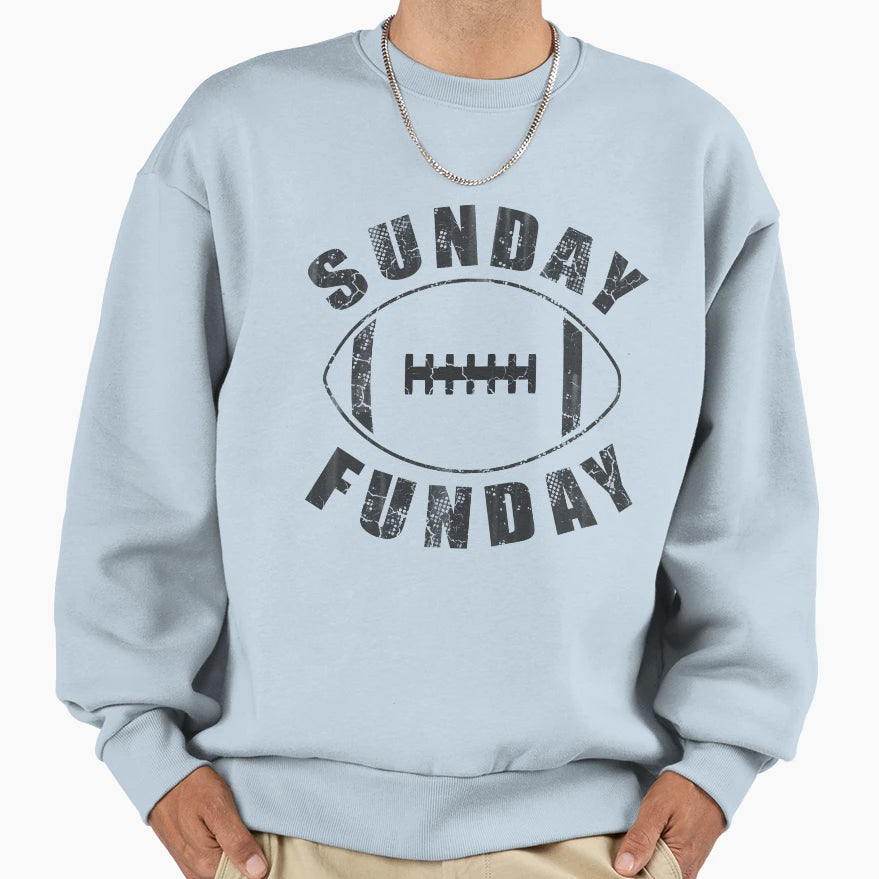 Sunday Funday Football Sweatshirt - Unique Graphic Men Women - T-Shirt, Sweatshirt, Hoodie