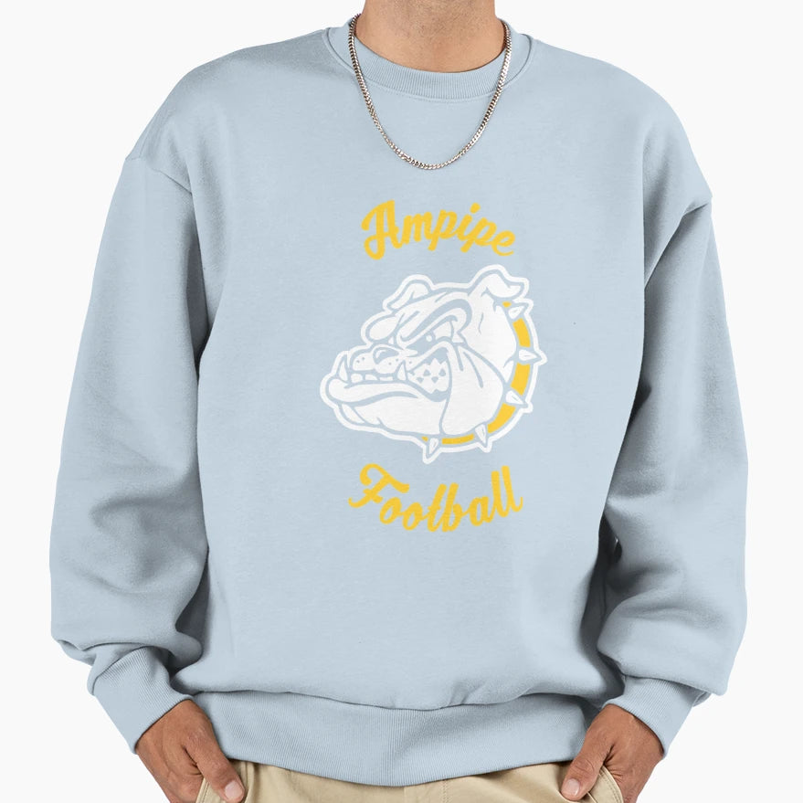 Ampipe High School Bulldogs Mascot Sweatshirt - Custom Art Print Men Women - T-Shirt, Sweatshirt, Hoodie
