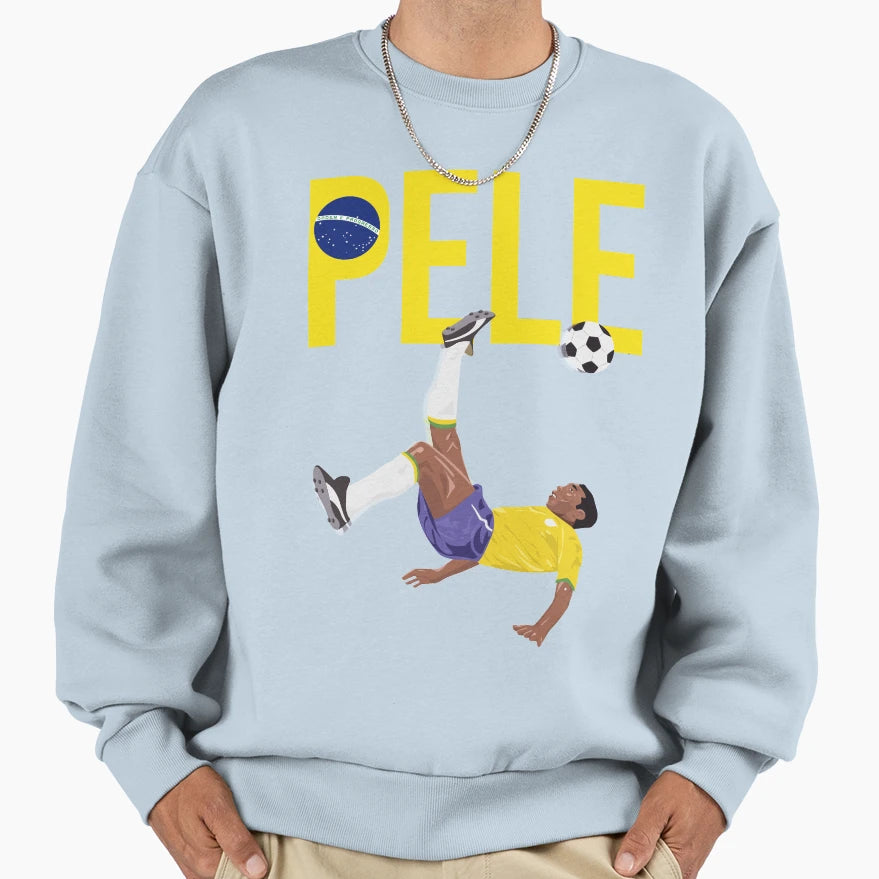 Bicycle Kick Pele Soccer Sweatshirt - Fun Novelty Design Men Women - T-Shirt, Sweatshirt, Hoodie