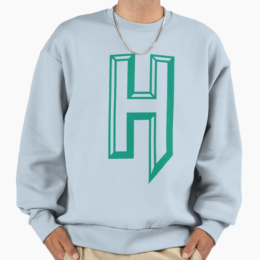 Modern Capital Letter H Sweatshirt - Custom Art Print Unisex - T-Shirt, Sweatshirt, Hoodie