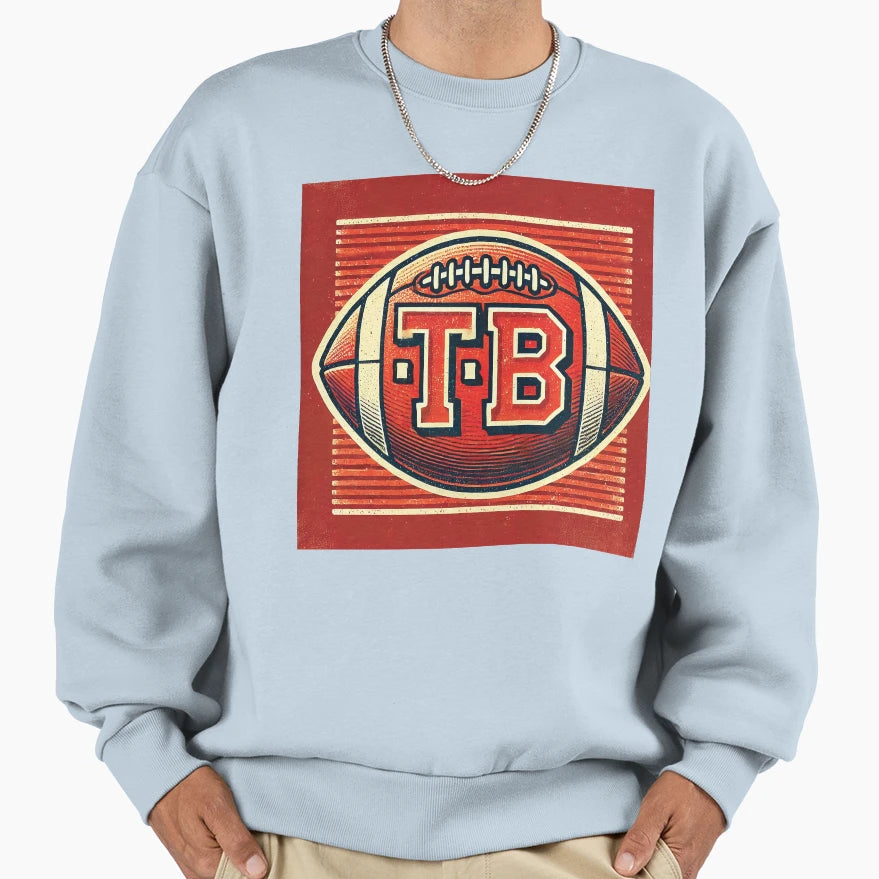 Tampa Bay Football Emblem Sweatshirt - Fun Novelty Design Men Women - T-Shirt, Sweatshirt, Hoodie