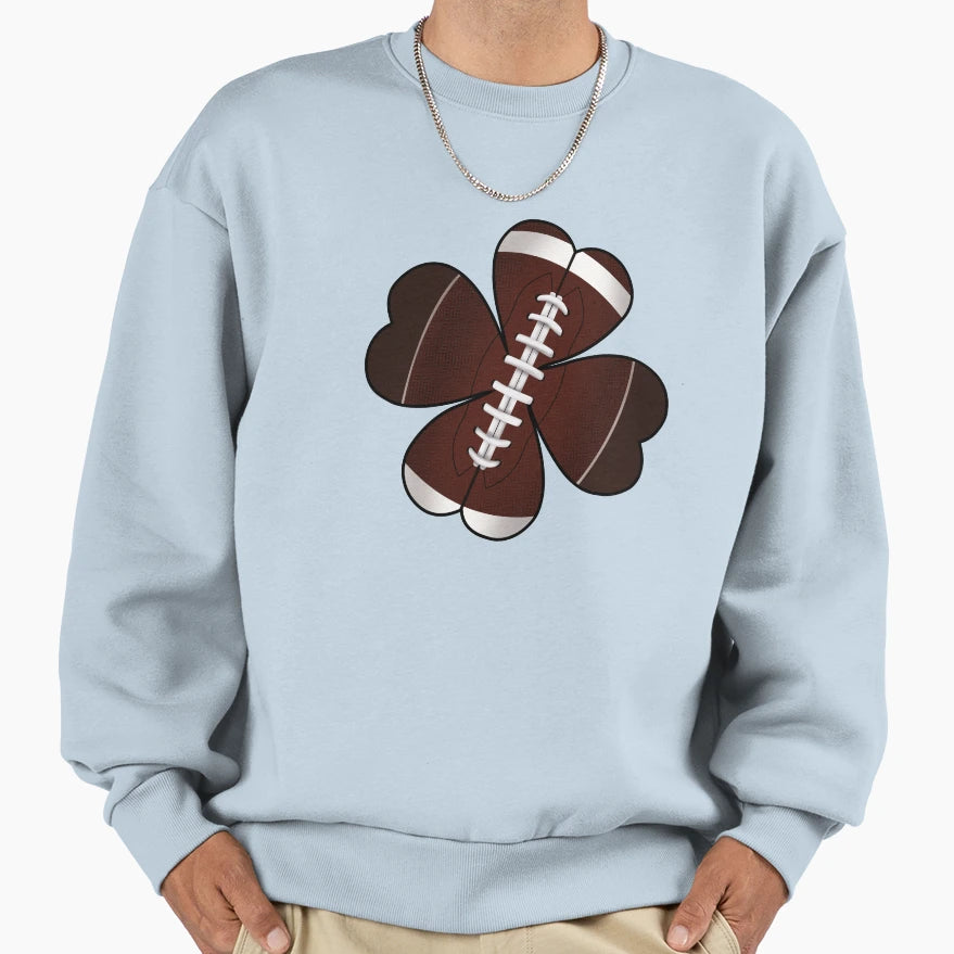 Clover Football Sweatshirt - Minimalist Print Unisex - T-Shirt, Sweatshirt, Hoodie