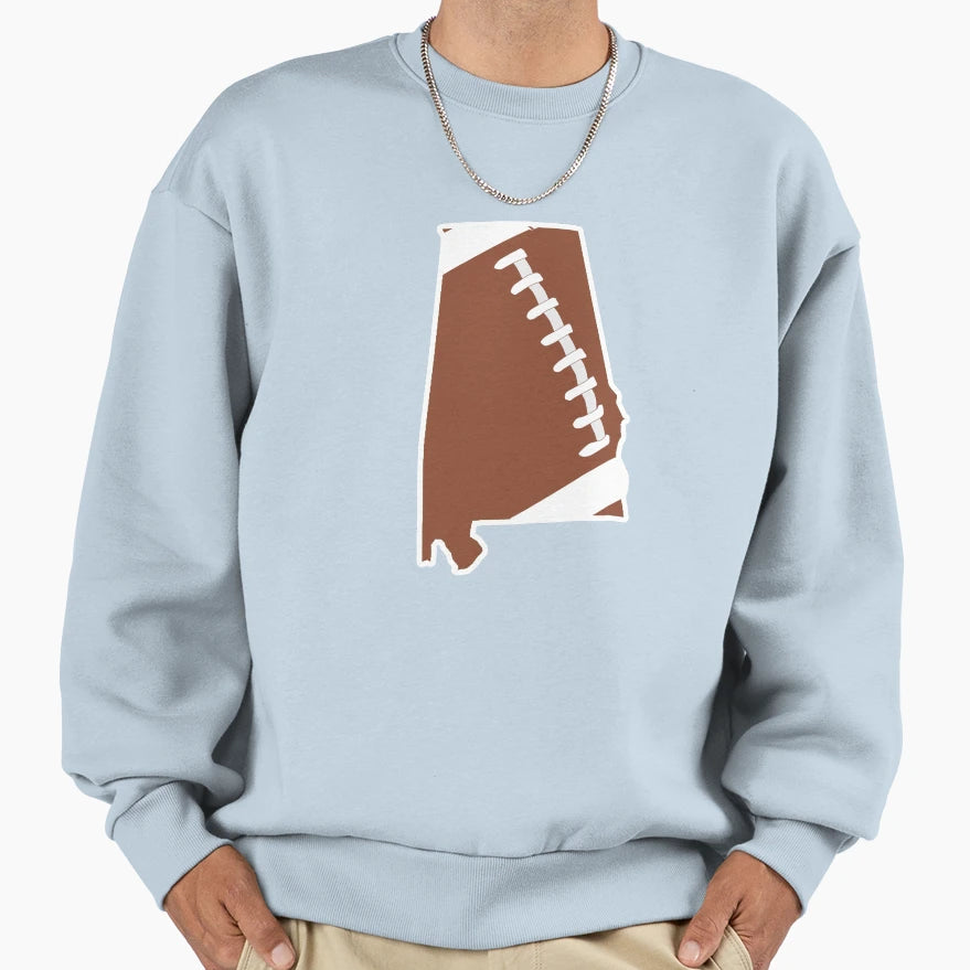 Football Alabama Fun Football Sweatshirt - Custom Art Print Men Women - T-Shirt, Sweatshirt, Hoodie