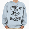 Sundays Are Jesus And Football Sweatshirt - Minimalist Print for Adults - T-Shirt, Sweatshirt, Hoodie