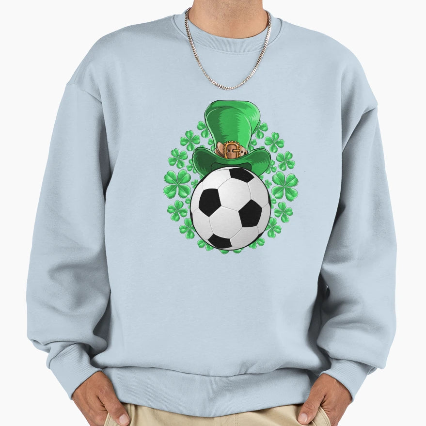 Soccer Saint Patricks Day Sweatshirt - Trendy Graphic Unisex - T-Shirt, Sweatshirt, Hoodie