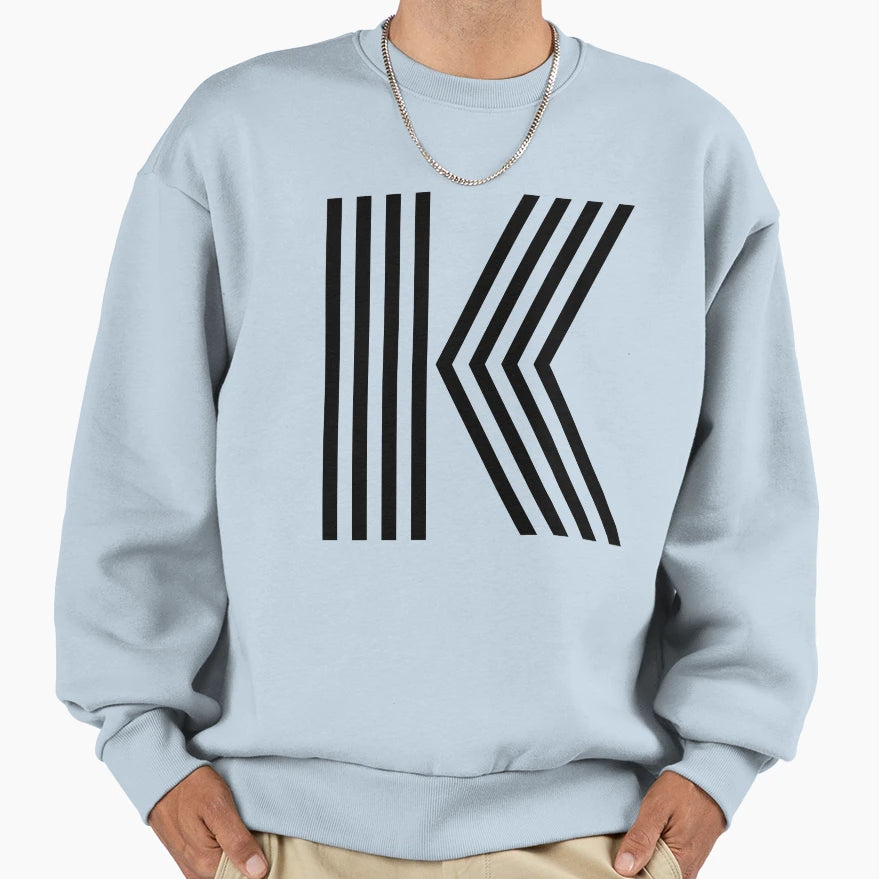 Alphabet K Uppercase Letter K Letter K Sweatshirt - Novelty Apparel Unisex - T-Shirt, Sweatshirt, Hoodie