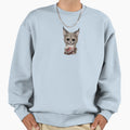 Lynx Cub Playing Football Sweatshirt - Fun Novelty Design for Adults - T-Shirt, Sweatshirt, Hoodie