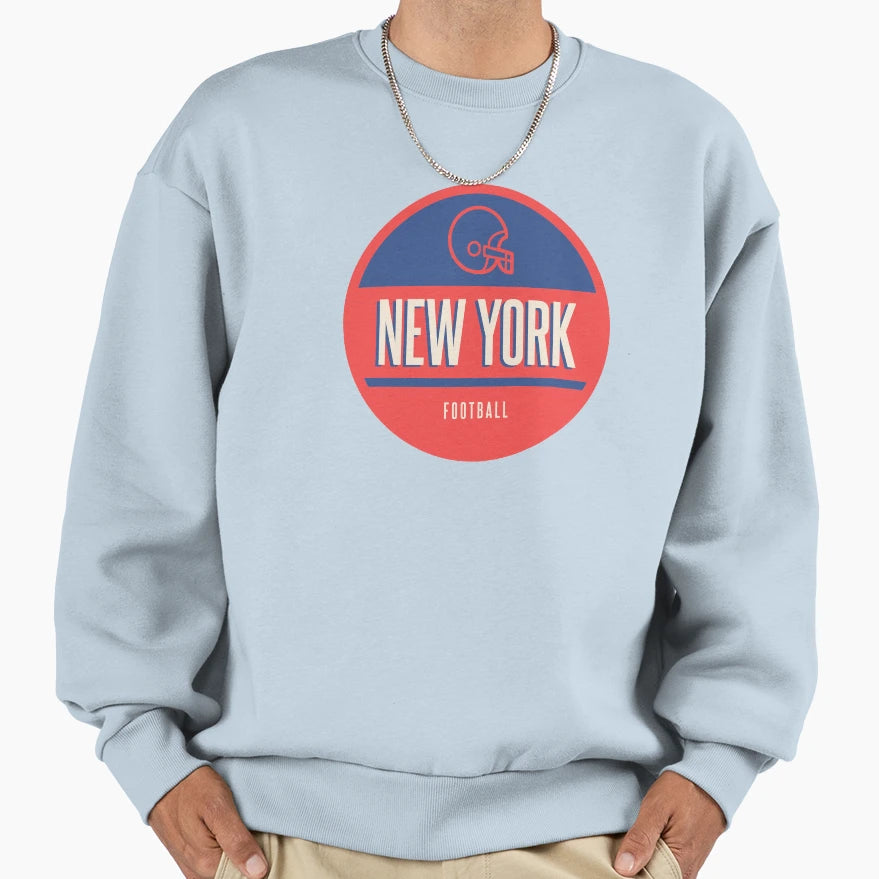 New York Football Sweatshirt - Graphic Print Unisex - T-Shirt, Sweatshirt, Hoodie