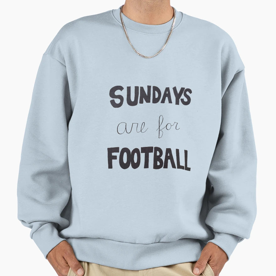 Sundays Are Football Sweatshirt - Aesthetic Graphic Unisex - T-Shirt, Sweatshirt, Hoodie