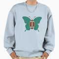 Whimsical Football Butterfly Sweatshirt - Trendy Graphic for Adults - T-Shirt, Sweatshirt, Hoodie