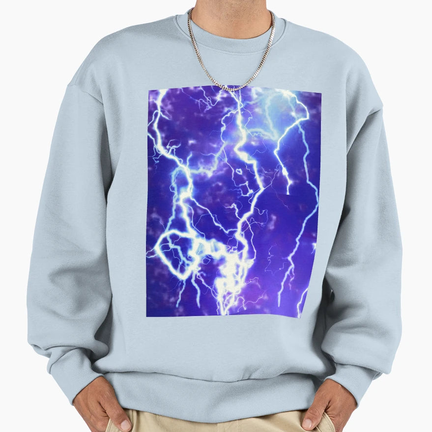 Lightening Strikes Sweatshirt - Fun Novelty Design for Adults - T-Shirt, Sweatshirt, Hoodie