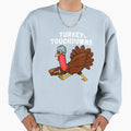Turkey And Touchdowns Thanksgiving Sweatshirt - Graphic Print for Adults - T-Shirt, Sweatshirt, Hoodie