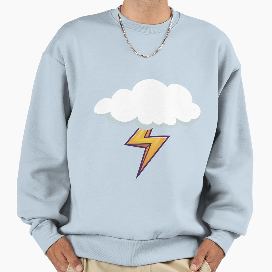 Copy Lightning Bolt Sweatshirt - Trendy Graphic for Adults - T-Shirt, Sweatshirt, Hoodie