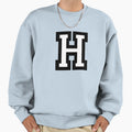 Letter H Two Color Sweatshirt - Aesthetic Graphic for Adults - T-Shirt, Sweatshirt, Hoodie