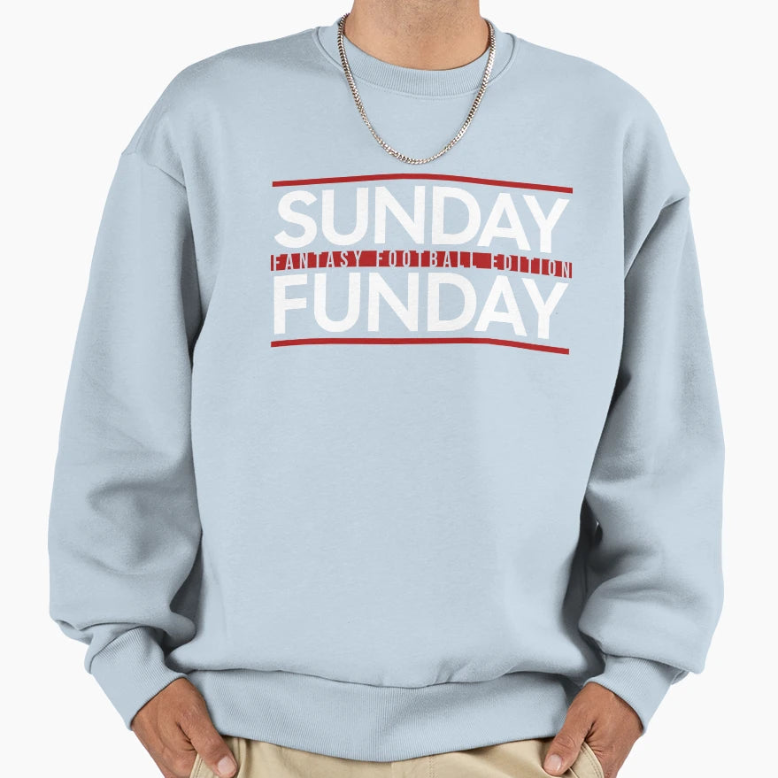 Sunday Funday Fantasy Football Sweatshirt - Trendy Graphic Unisex - T-Shirt, Sweatshirt, Hoodie