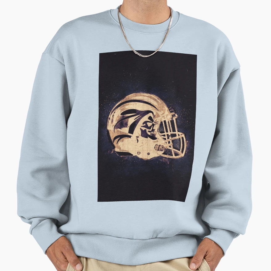 Football Helmet Abstract Galaxy All Sweatshirt - Trendy Graphic for Adults - T-Shirt, Sweatshirt, Hoodie