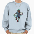 Zombie Football Player Zombies Sweatshirt - Aesthetic Graphic Men Women - T-Shirt, Sweatshirt, Hoodie
