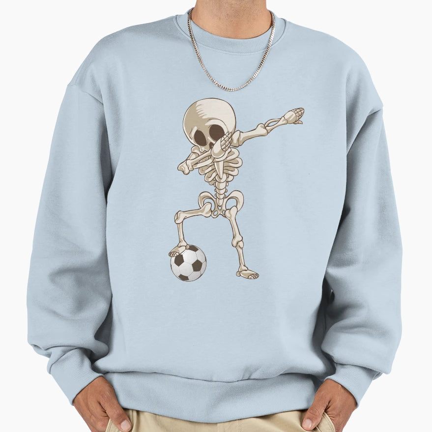 Soccer Skeleton Dabbing Sweatshirt - Custom Art Print Unisex - T-Shirt, Sweatshirt, Hoodie