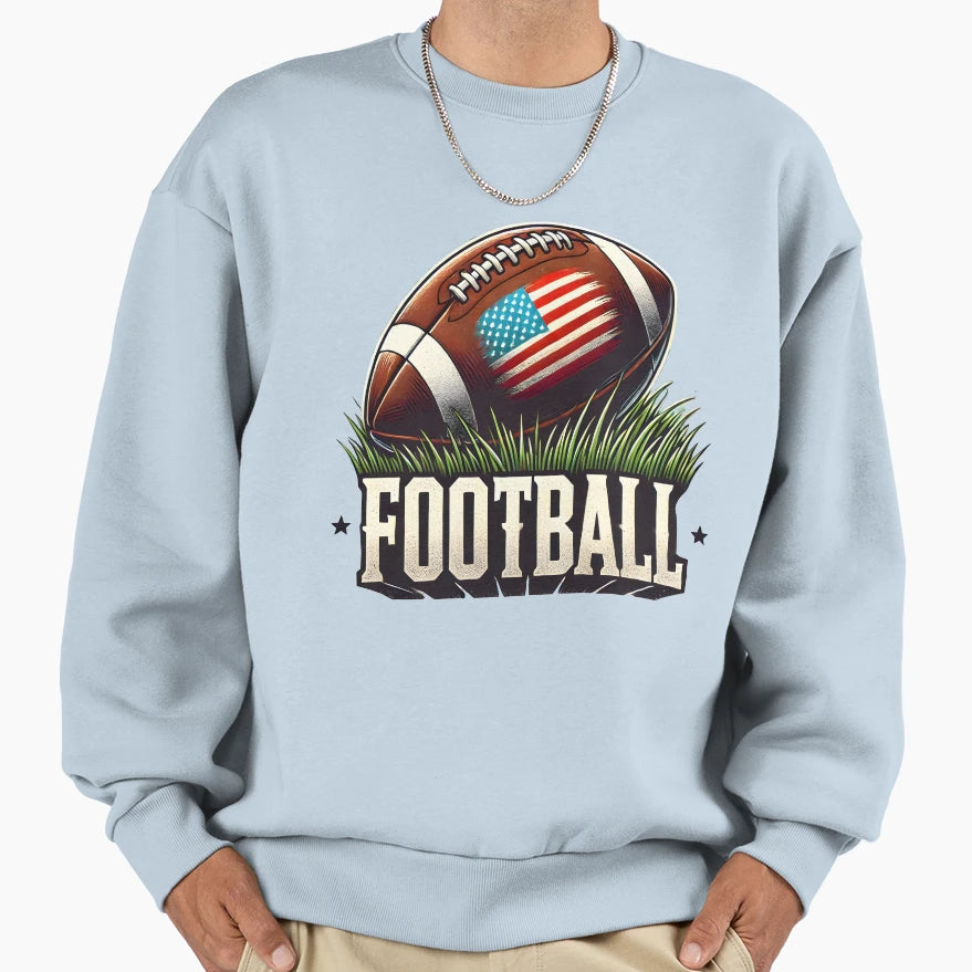 Football Sports Usa Football Sweatshirt - Fun Novelty Design Men Women - T-Shirt, Sweatshirt, Hoodie