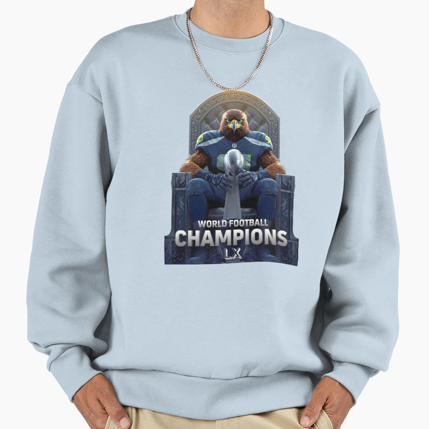 Seattle Seahawks Sweatshirt - Custom Art Print Men Women - T-Shirt, Sweatshirt, Hoodie