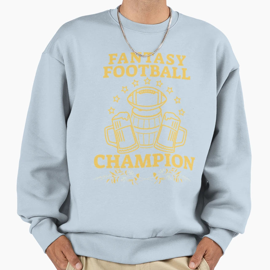 Fantasy Football Champion Sweatshirt - Streetwear Style for Adults - T-Shirt, Sweatshirt, Hoodie