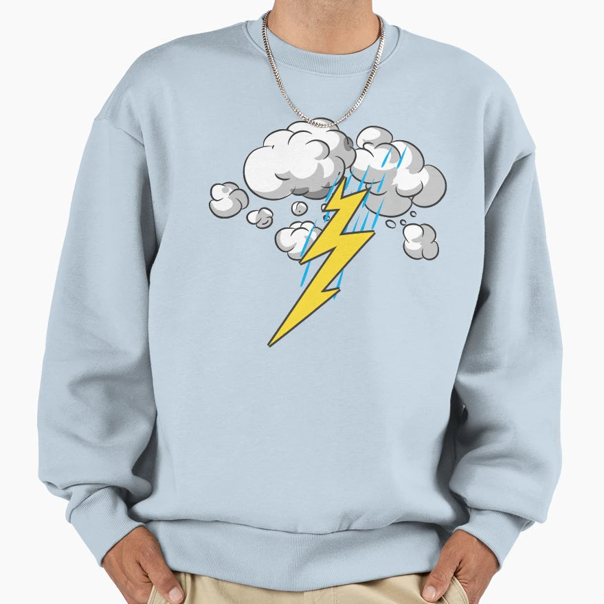 Lightning Storm Sweatshirt - Novelty Apparel for Adults - T-Shirt, Sweatshirt, Hoodie