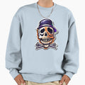 Scary Funny Halloween Skeleton Sweatshirt - Fun Novelty Design for Adults - T-Shirt, Sweatshirt, Hoodie