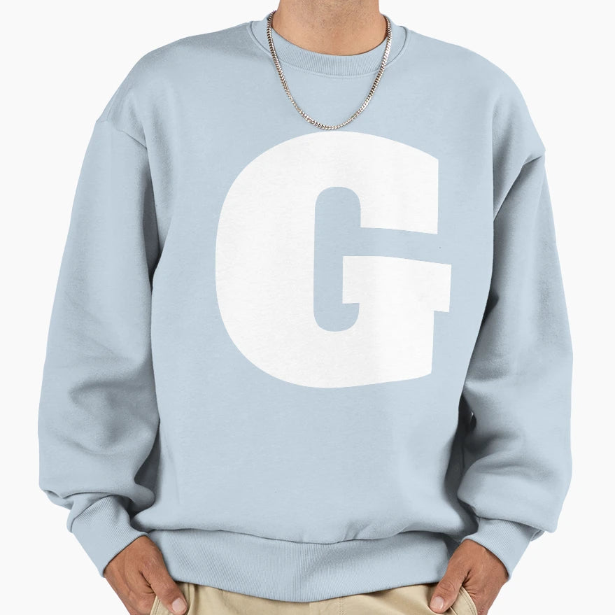 Alphabet G Uppercase Letter G Sweatshirt - Aesthetic Graphic Men Women - T-Shirt, Sweatshirt, Hoodie