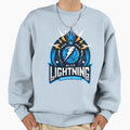 Blue Lightning Basketball Sweatshirt - Fun Novelty Design Men Women - T-Shirt, Sweatshirt, Hoodie