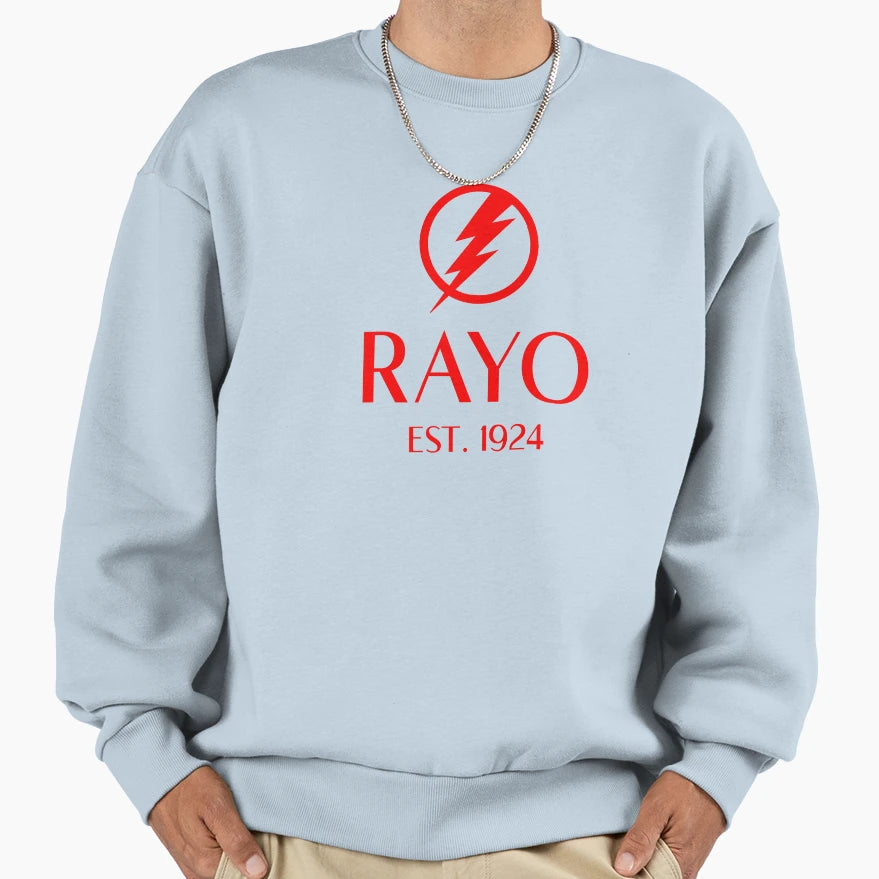 Rayo Vallecano Red Sweatshirt - Custom Art Print for Adults - T-Shirt, Sweatshirt, Hoodie