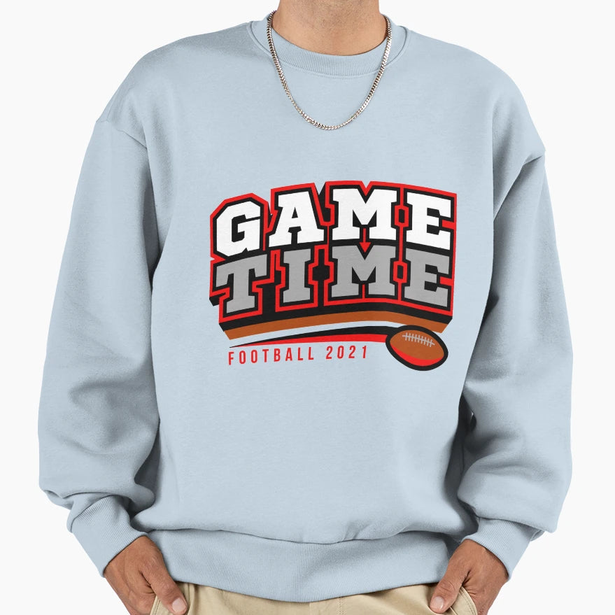 Game Time Football 2021 Sweatshirt - Minimalist Print for Adults - T-Shirt, Sweatshirt, Hoodie