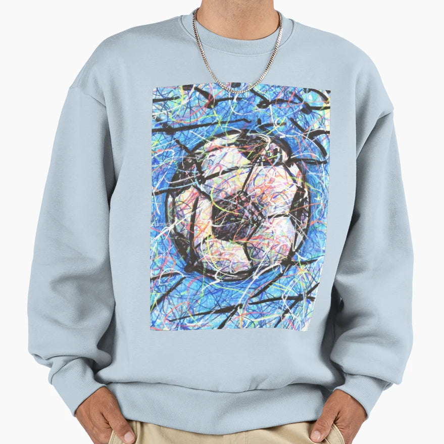Soccer Goal Pattern Sweatshirt - Aesthetic Graphic Men Women - T-Shirt, Sweatshirt, Hoodie