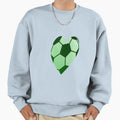 Love Football Green Sweatshirt - Minimalist Print for Adults - T-Shirt, Sweatshirt, Hoodie