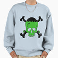 Frankenstein Skull Sweatshirt - Graphic Print Men Women - T-Shirt, Sweatshirt, Hoodie
