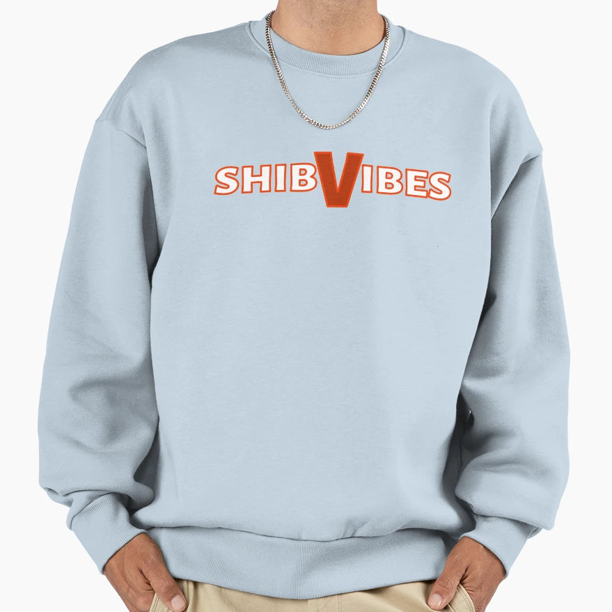 Shib Vibes Red Sweatshirt - Fun Novelty Design Unisex - T-Shirt, Sweatshirt, Hoodie