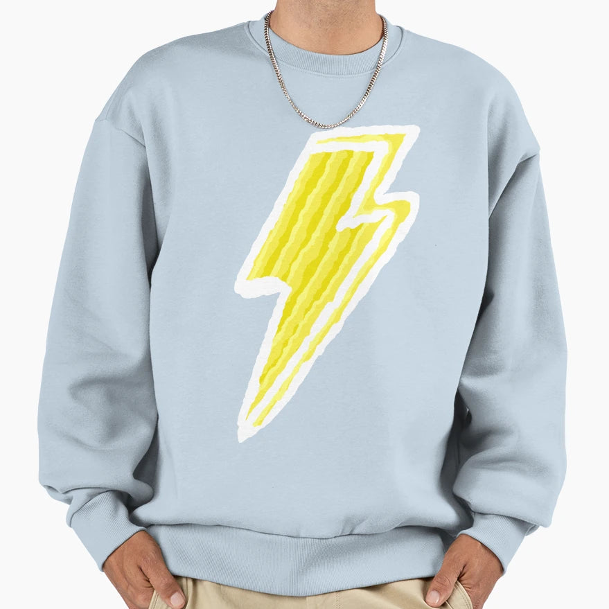 Lightning Bolt Sweatshirt - Custom Art Print for Adults - T-Shirt, Sweatshirt, Hoodie