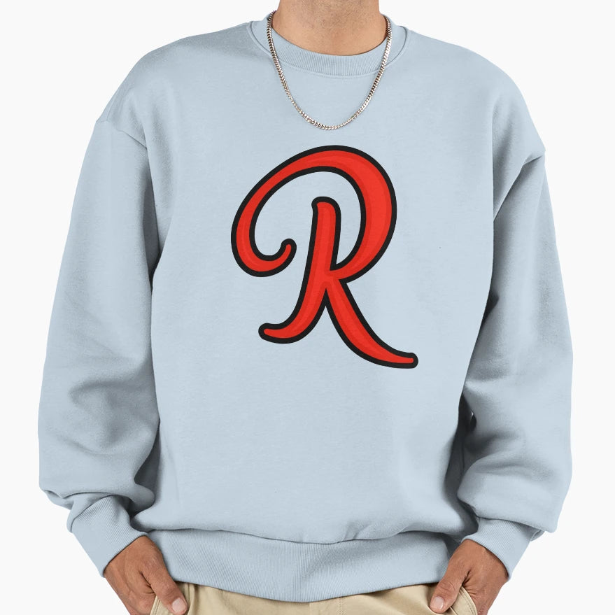 Initial Monogram R Sweatshirt - Trendy Graphic for Adults - T-Shirt, Sweatshirt, Hoodie